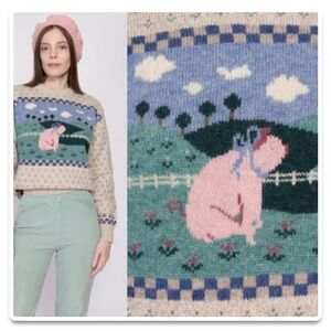 Eddie Bauer 1989 Wool Cottagecore Sweater